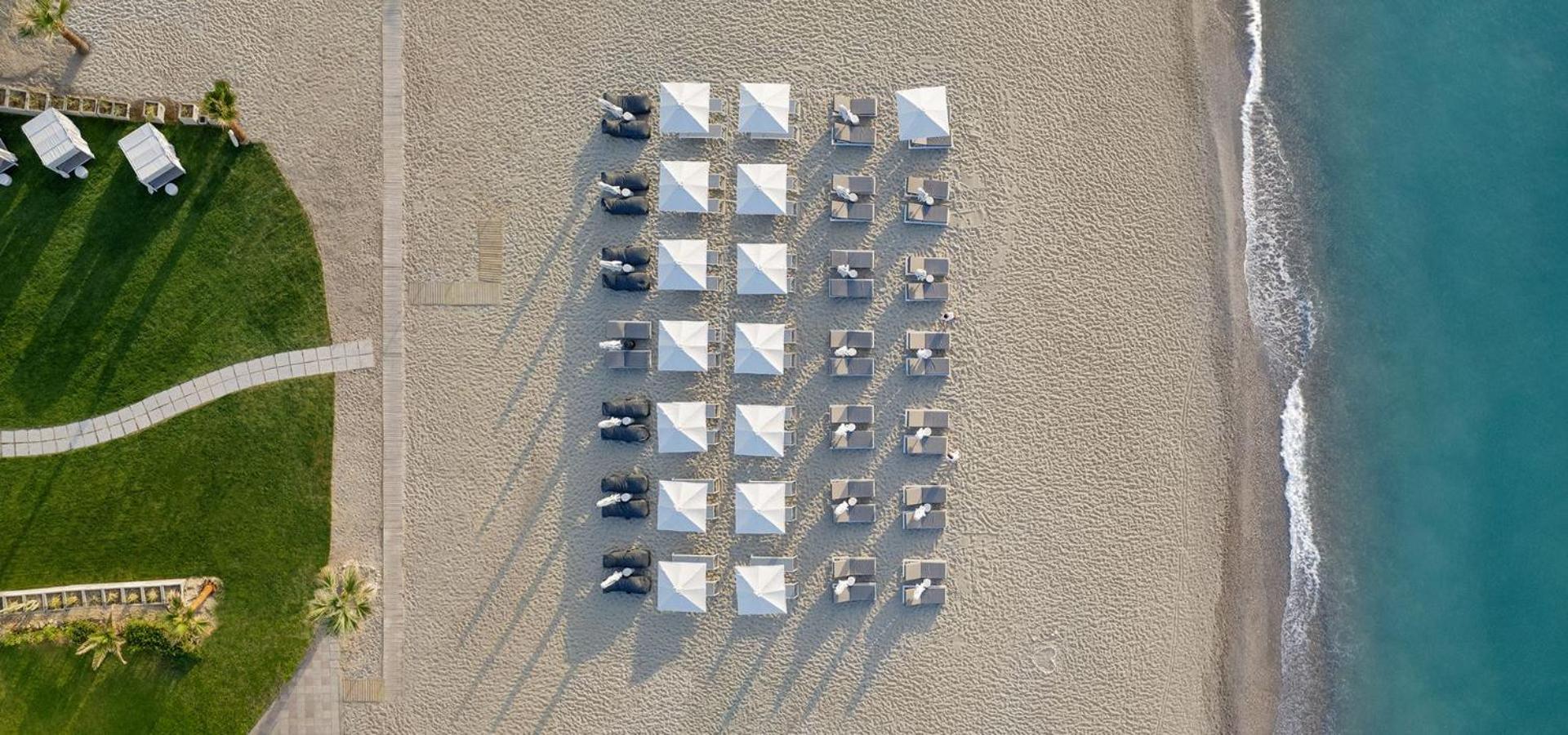 Nautilux Rethymno By Mage Hotels エクステリア 写真 Aerial view of the beach